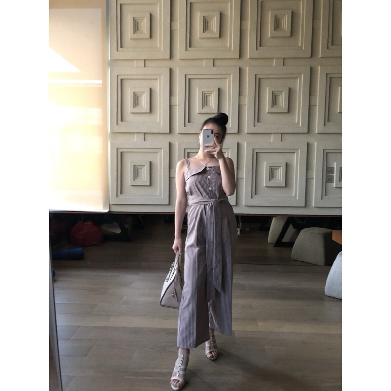 preloved jumpsuit stripe