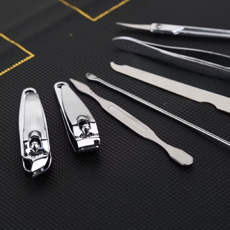 NY Menicure pedicure Set 7 in 1 dompet coklat