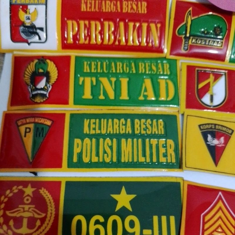 

Stiker Nopol TNI Bareskrim Perbakin Kostrad Polisi Militer Mabes Distro noer890 grositr murah custom