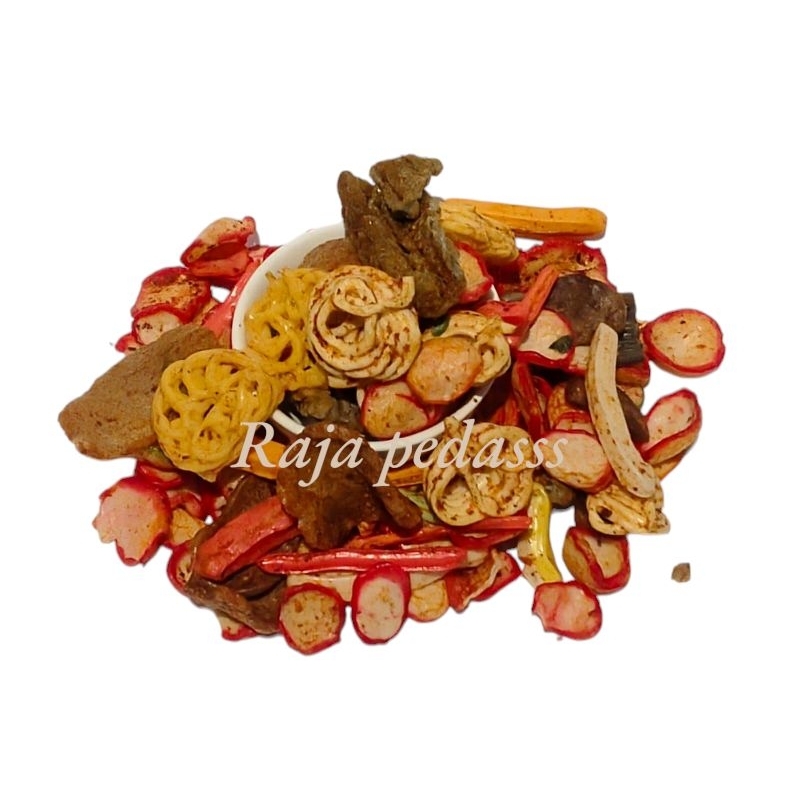 

500gr Seblak Kerupuk Kering Campur premium/Mix Kerupuk Jengkol/Beton/Pedo/Basreng/Sebring Kerupuk Bawang