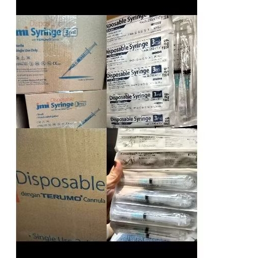 Syringe Spuit JMI with Terumo 3ml ex 12/2028 readystock siap kirim