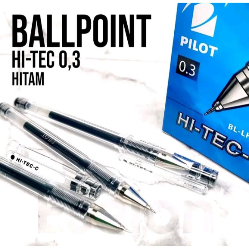 

2 pcs PULPEN HI-TEC-C 0,3 stationery PILOT / BL-LH -20C hitam. harga satuan