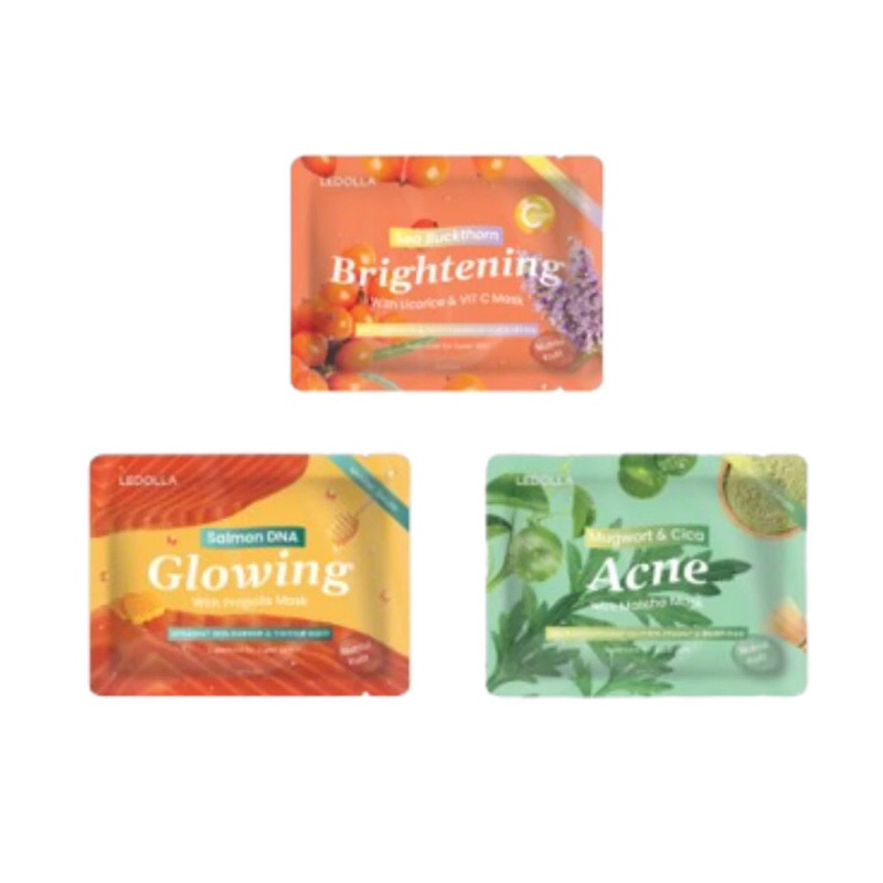 LEDOLLA - Masker Wajah Ledolla / BRIGHTENING / GLOWING / ACNE