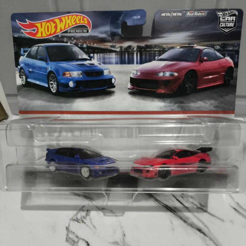 Hot Wheels Premium 2 pack Mistsubshi Lancer & Eclipse
