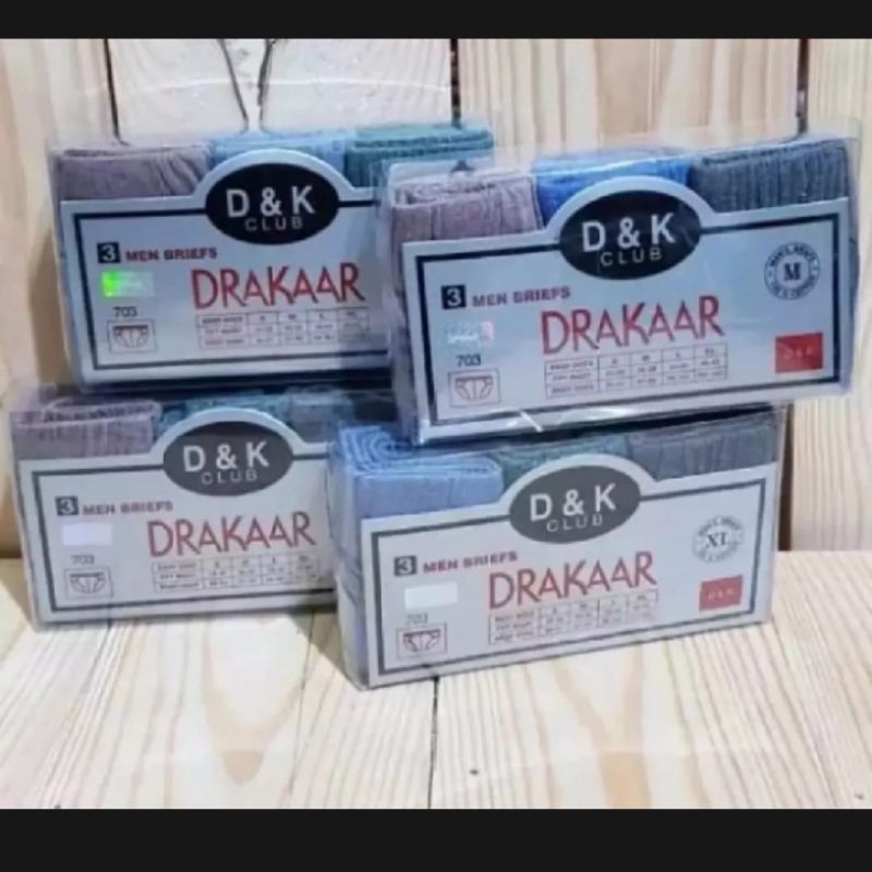 3pcs celana dalam pria drakar celana dalam laki dewasa