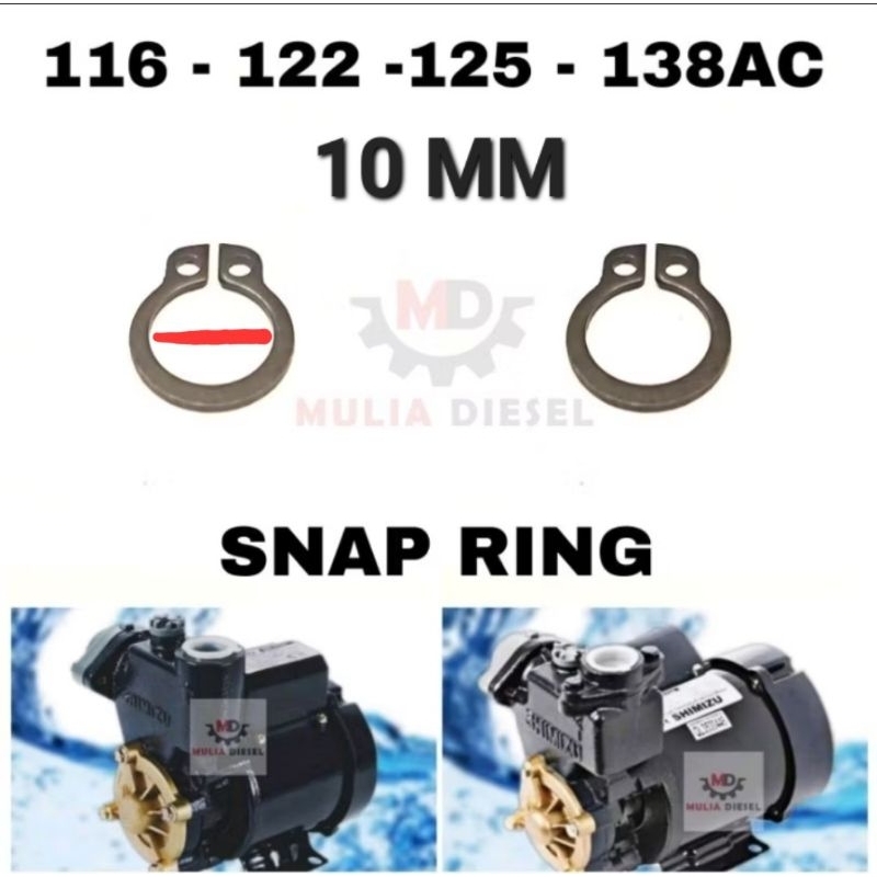 Snap Ring Kancing As Impeller Pompa Air Listrik Shimizu 116 138 125