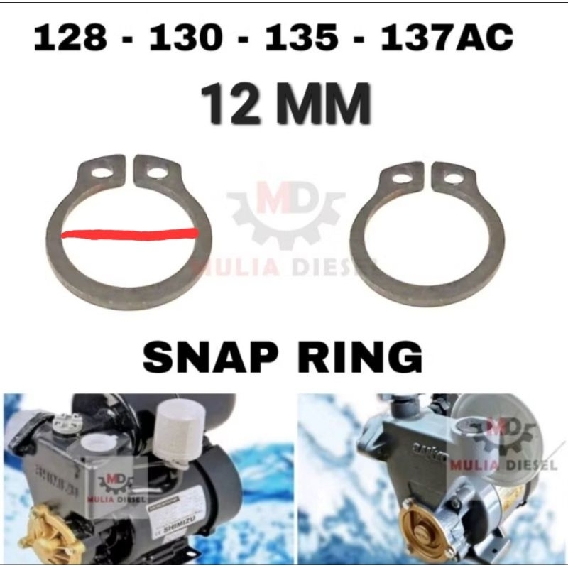 Snap Ring Kancing As Kipas Impeller Pompa Air listrik Shimizu 135 128 137