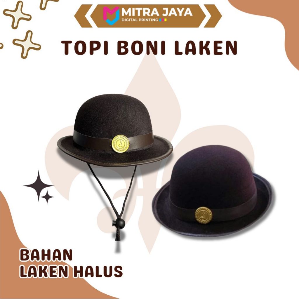 Topi Pramuka / Topi Boni / Topi Pramuka Putri Boni Laken