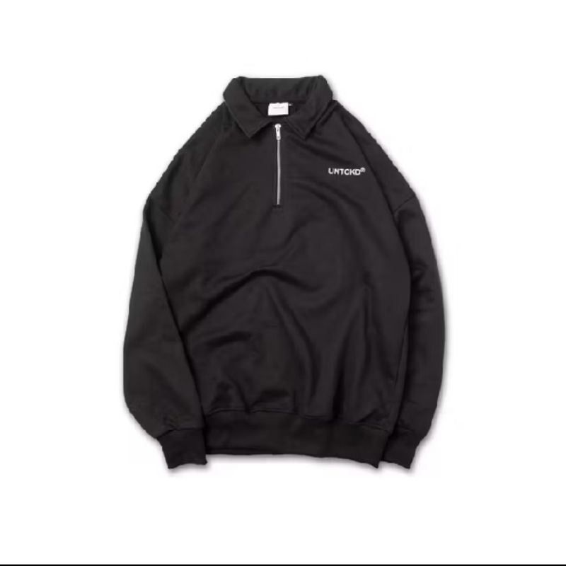 Halfzip Rugby Shirt Black