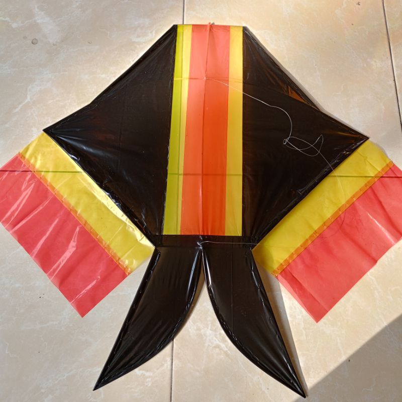 layangan cotek Bali ukuran 60cm untuk anak anak