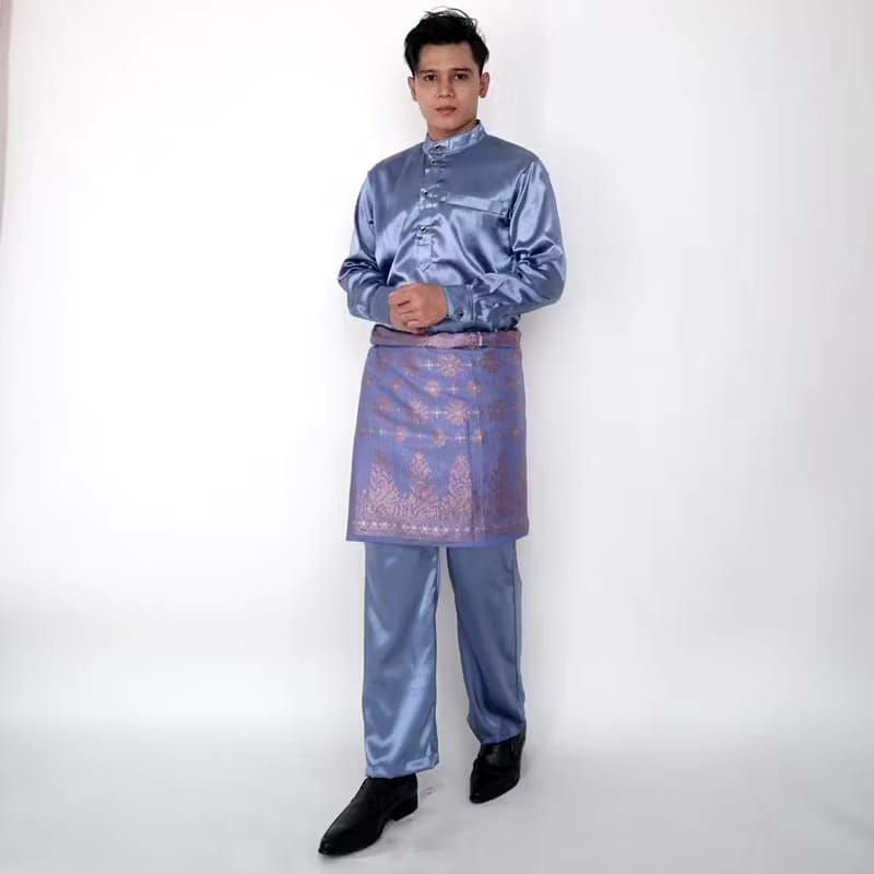 STELAN BAJU KURUNG PRIA SET SONGKET // SET SONGKET STELAN PRIA // BAJU KURUNG POLOS PRIA PLUS SONGKE