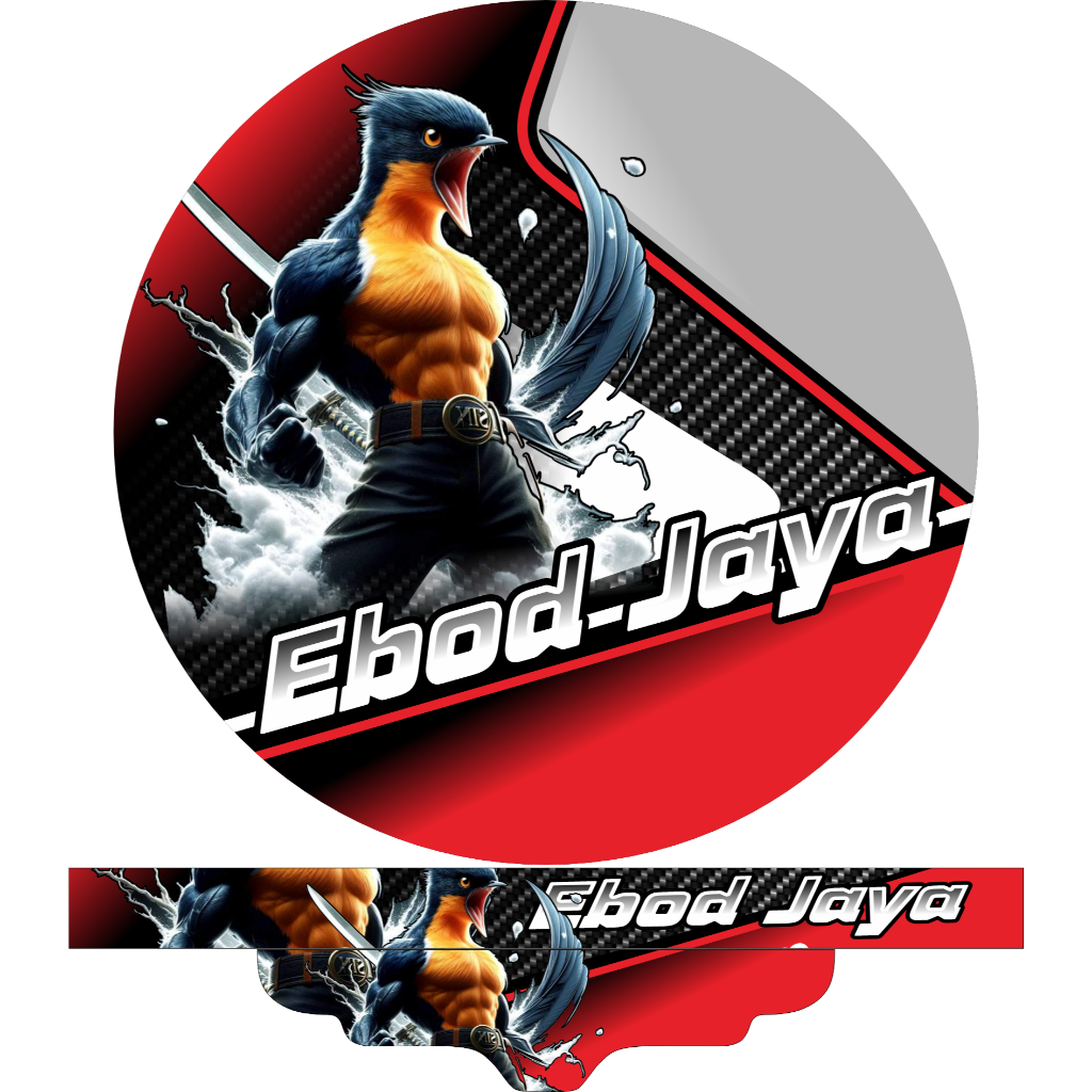 STIKER SANGKAR BURUNG MURAI NO 2/DECAL SANGKAR BULAT/BISA CUSTOM