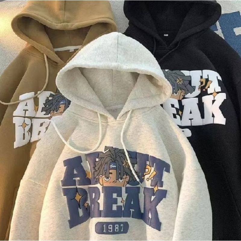 Sweater Hoodie About Break Sweater Hoodie Couple Hoodie Cewe Cowo Oversize L-XXXL
