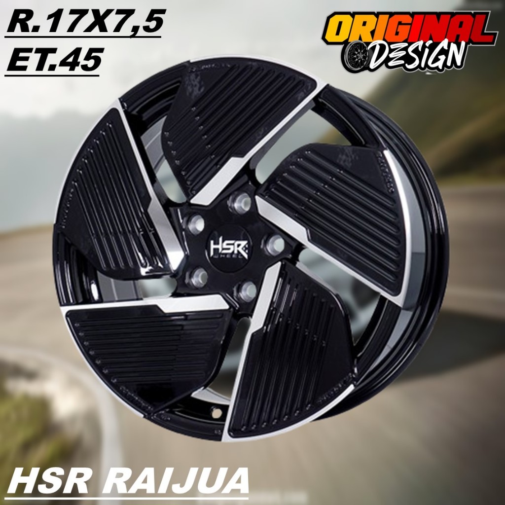 Velg Mobil XPANDER, XTRAIL, JUKE, VELOZ, Ring 17 HSR RAIJUA R17 Lubang 5