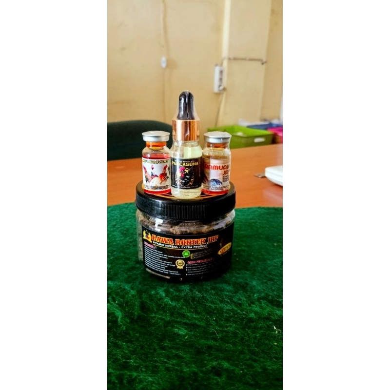 PAKET HEMAT 4 ( 1 DOPING PANCASONA. 1 RAWA RONTEK BSR. 1 JRF RECOVERY. 1 RAMUAN SAKTI JRF )