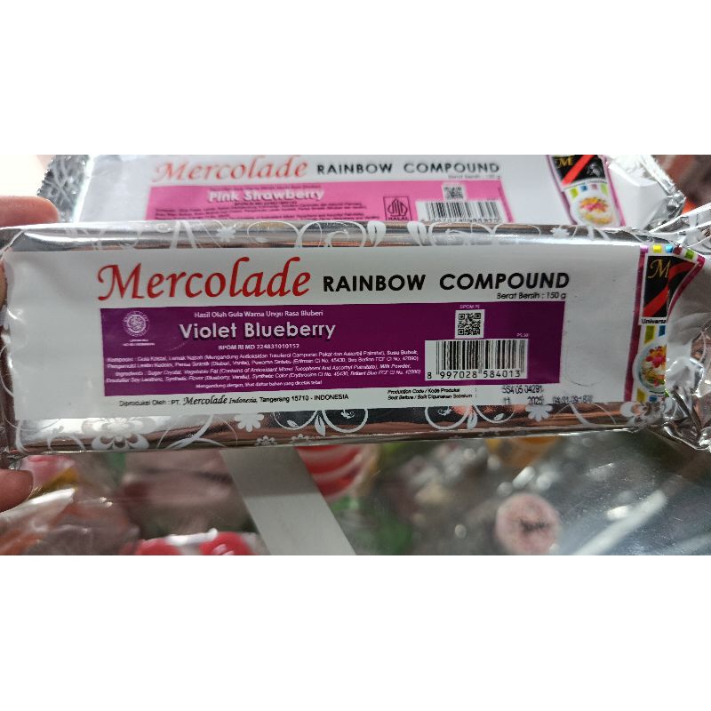

Mercolade chocolate compound coklat batang 150gr - aneka rasa