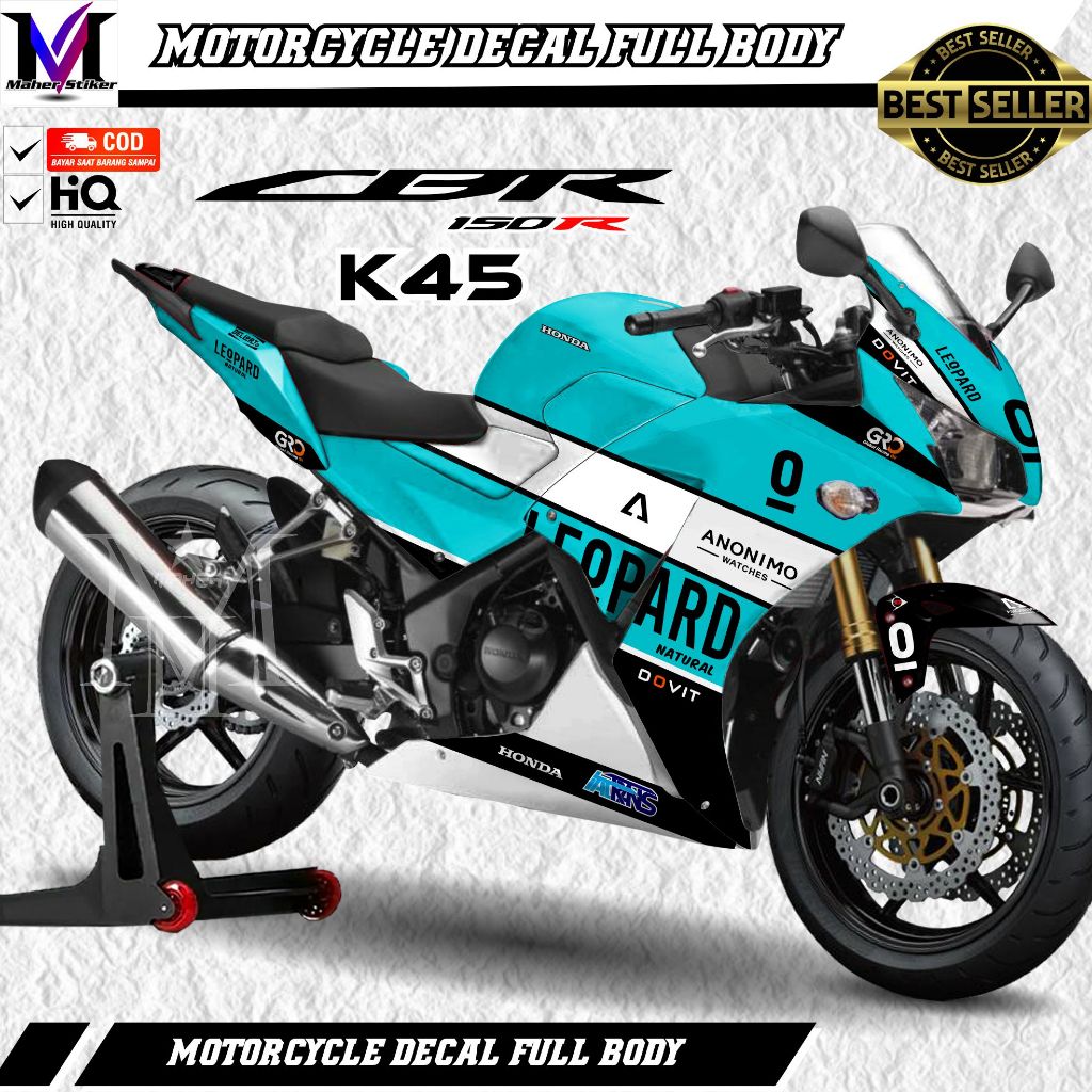 Decal CBR K45 Lokal Fullbody Variasi Leopard