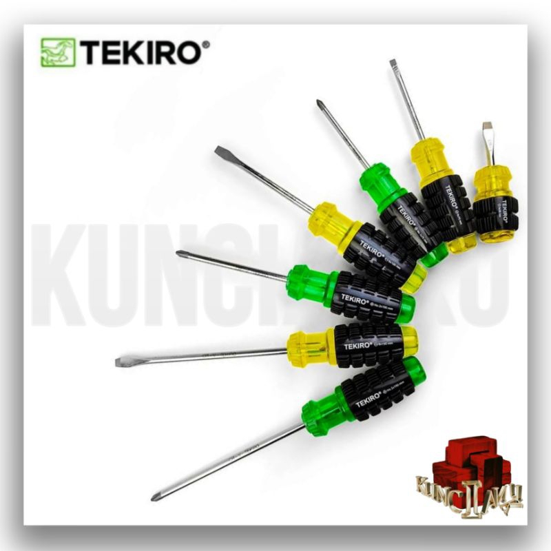Tekiro obeng gagang karet ph2 x 125 (+) / tekiro obeng karet plus / obeng tekiro / tekiro obeng +