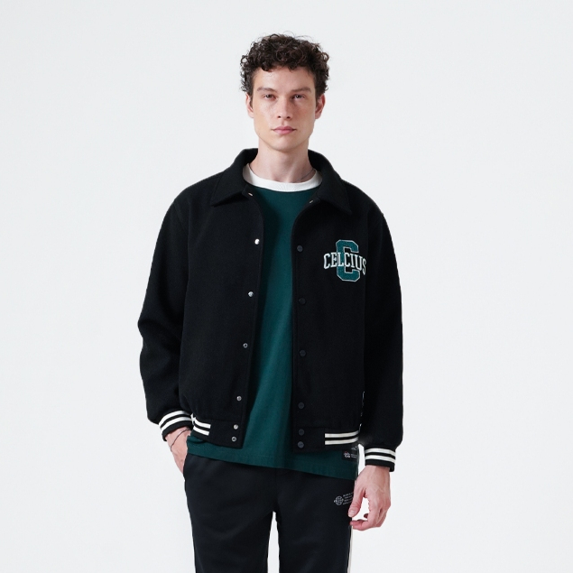 CELCIUS Squid Game Varsity Jacket Squid Game I31000366C Hitam