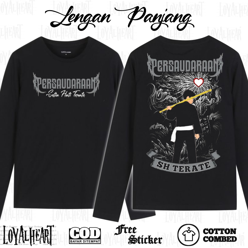 kaos SH TERATE lengan panjang - kaos psht keren lengan panjang