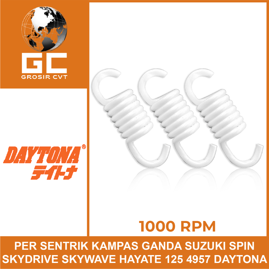 Daytona Per Sentrik Kampas Ganda Kopling Suzuki Spin Skywave Skydrive Hayate 125 1000 RPM 4957 4958