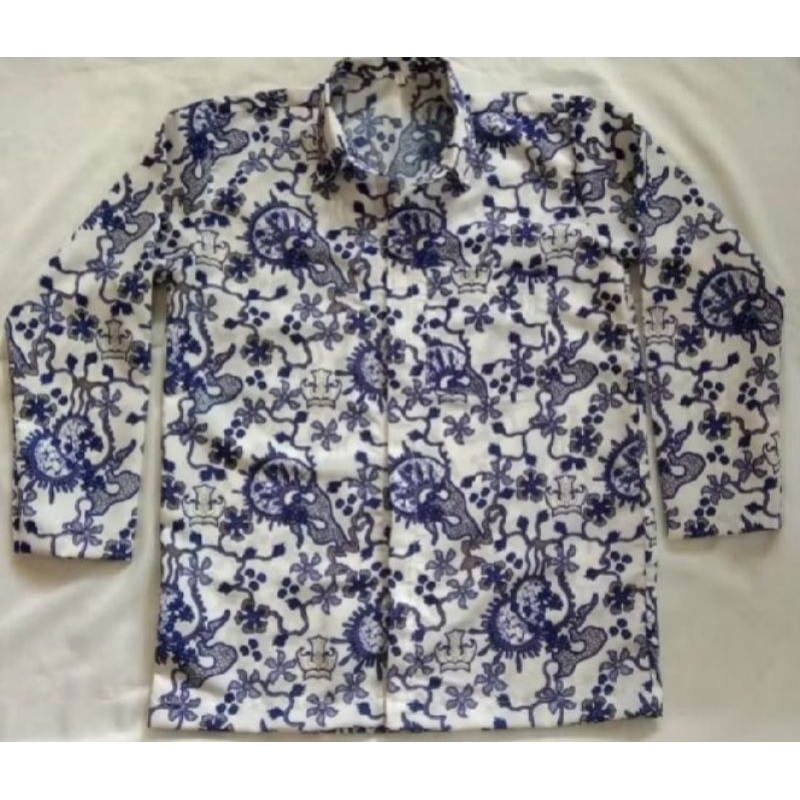 Seragam Batik Sekolah Bunga suri Baju Batik SD SMP SMA Baju Seragam Sekolah