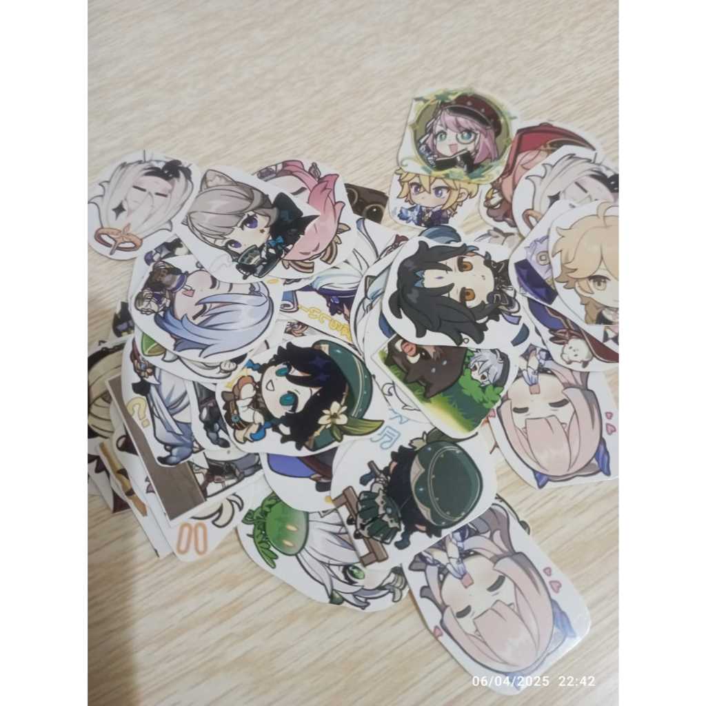 Sticker aesthetic Genshin Impact | Sticker Genshin Lucu | Hiasan Tempelan Genshin