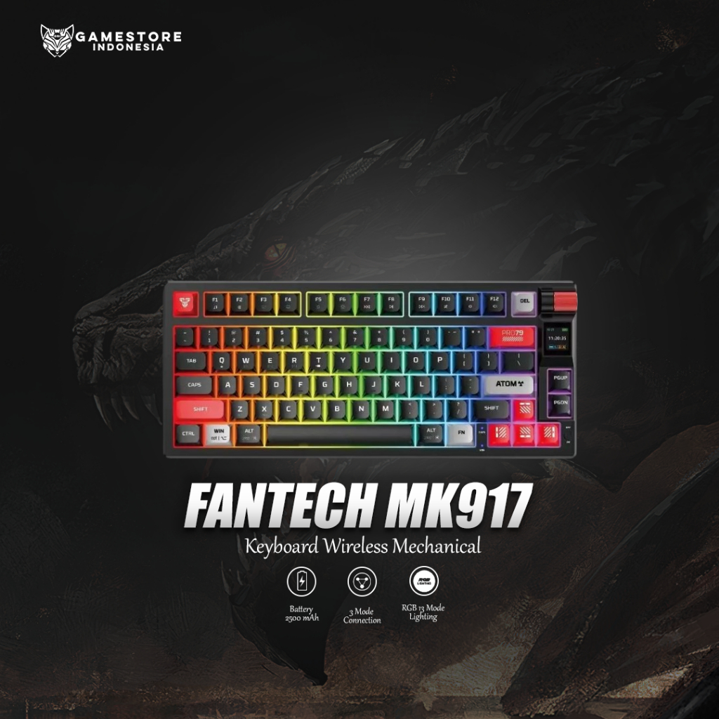 FANTECH MK917 ATOM PRO79 WIRELESS MECHANICAL GAMING KEYBOARD