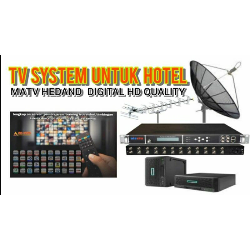 hedand server tv kabel digital untuk hotel