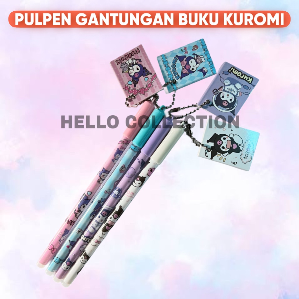 

Pulpen Anak Gantungan Buku Kuromi Pen Gel Lucu Karakter Imut Kartun