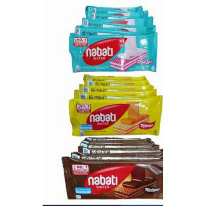 

NABATI WAFER KEJU | PINK LAVA | COKLAT | GEGUMA NETTO 10 PCS