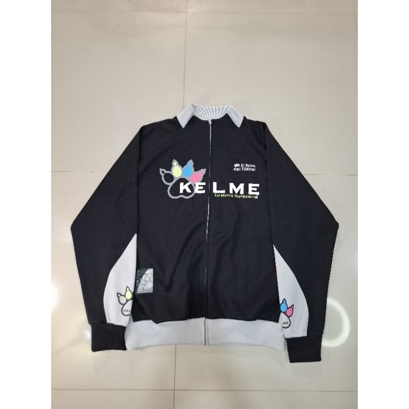 Jaket Kelme Tracktop Jacket Casual Hangout Running Motoran Sport Branded