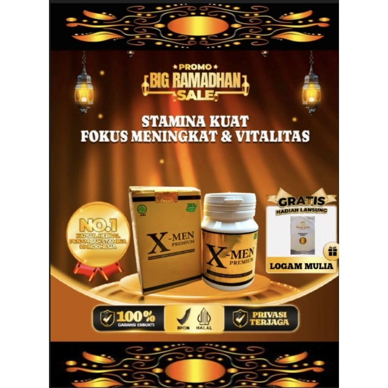 X-MEN PREMIUM OBAT KUAT KAPSUL TRADISIONAL HERBAL TAHAN LAMA ORIGINAL 100% BPOM