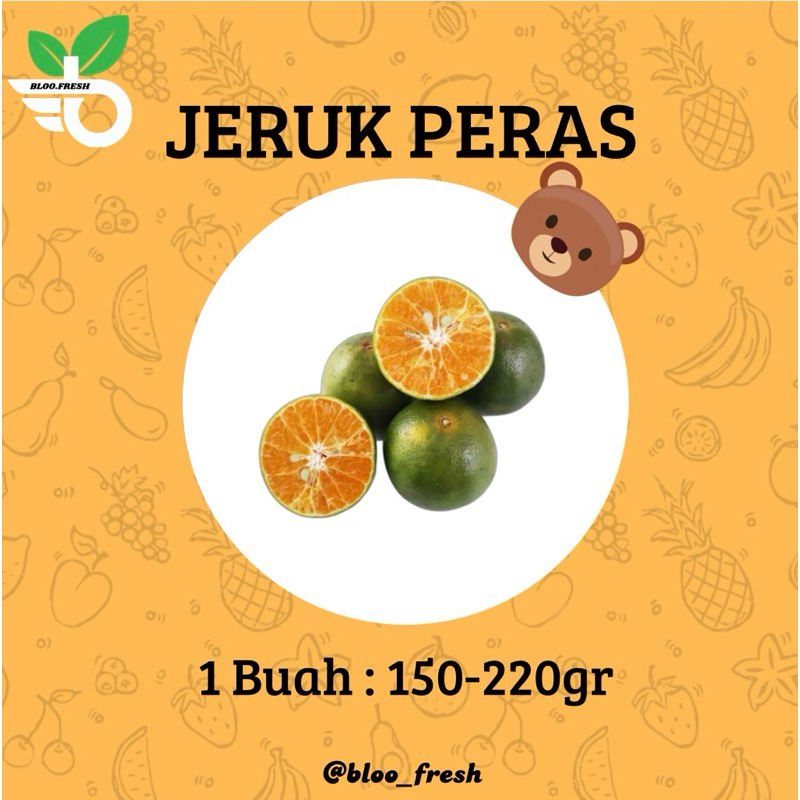 

Buah Jeruk Peras (Harga Per Pack) - Bloo Fresh - Jeruk Peras (1pack/500gr)