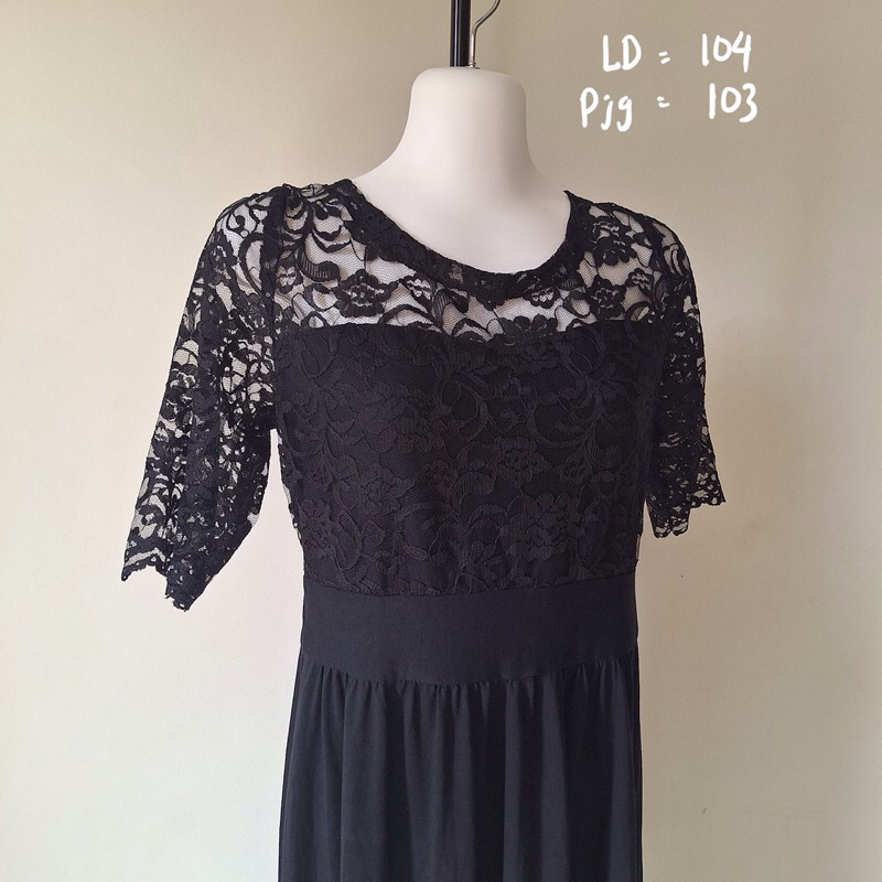 Dress Pesta Brukat Gaun Kondangan Gereja Wanita