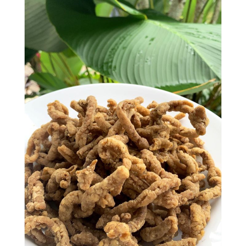 

Lezatoz_Genz Usus Crispy Pedas Daun Jeruk / Ori Daun Jeruk/ Keripik Usus Renyah