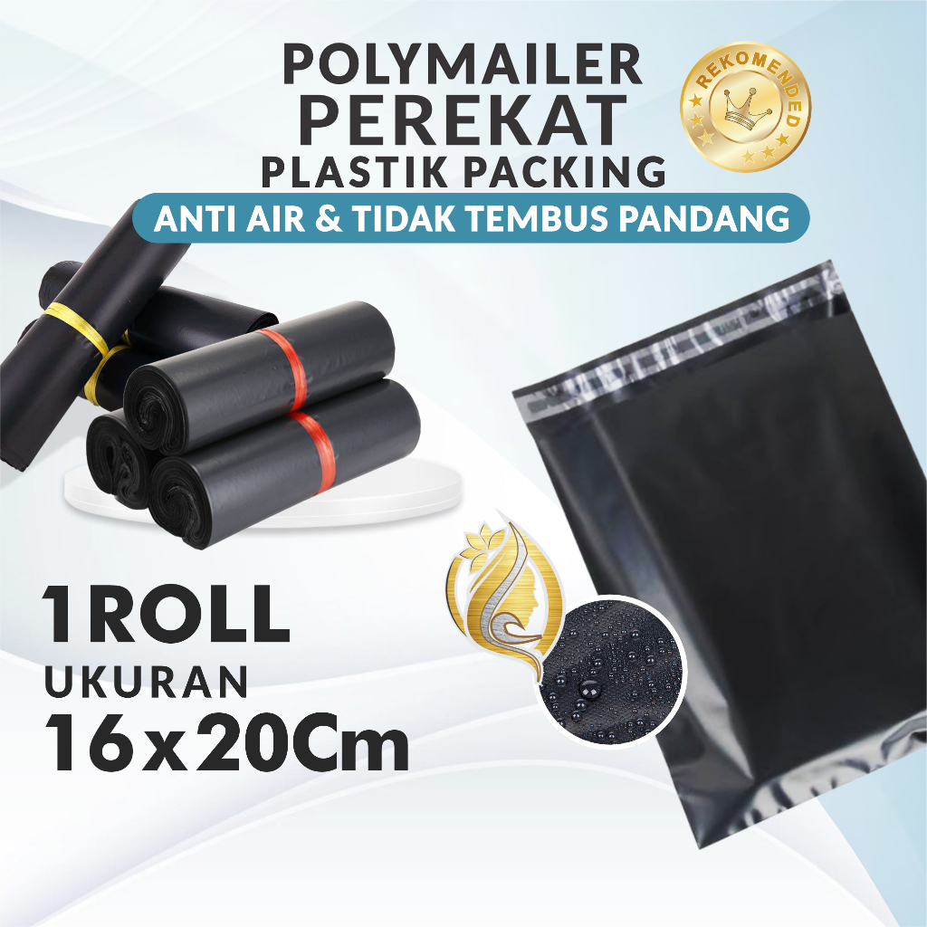 

(BISA INSTAN & COD) PLASTIK PACKING POLYMAILER Uk 16x20Cm