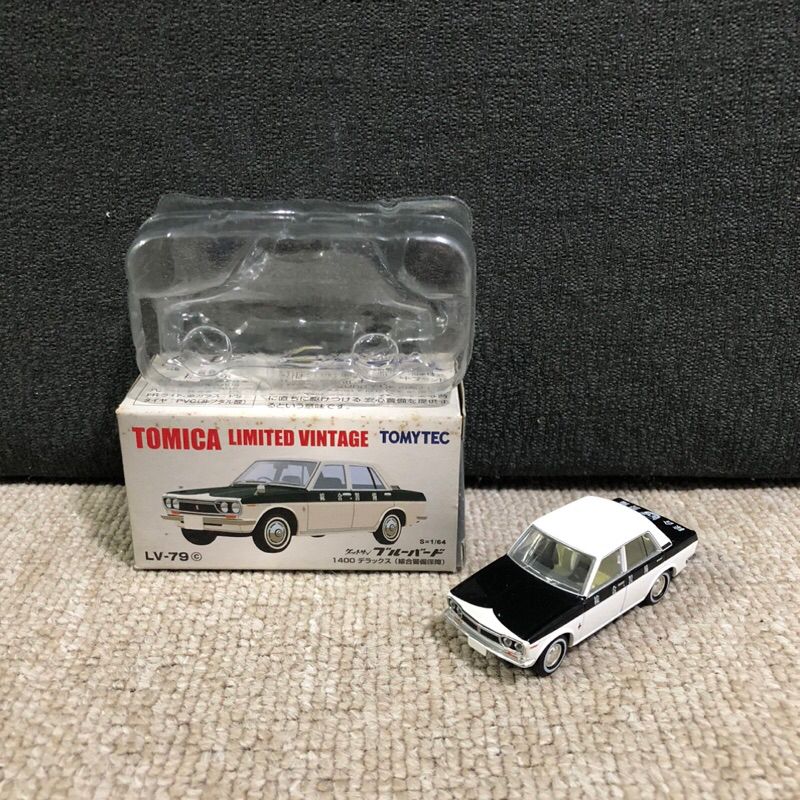 Tomica Limited Vintage Datsun Bluebird 1400 Sohgo Security LV-79