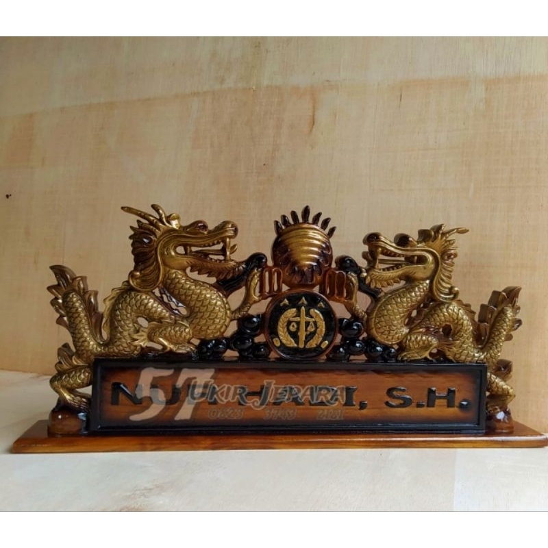 Papan Nama Motif Naga - Papan Nama Instansi Perusahaan / Perorangan