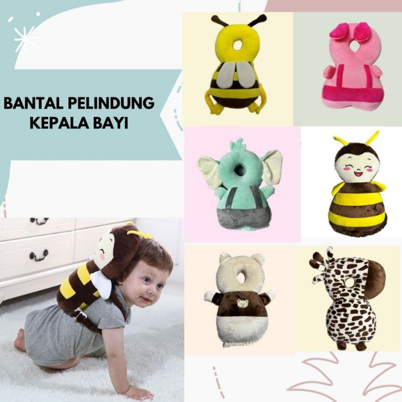 Boneka Pelindung Kepala Bayi Belajar Berjalan dan untuk Bayi Merangkak