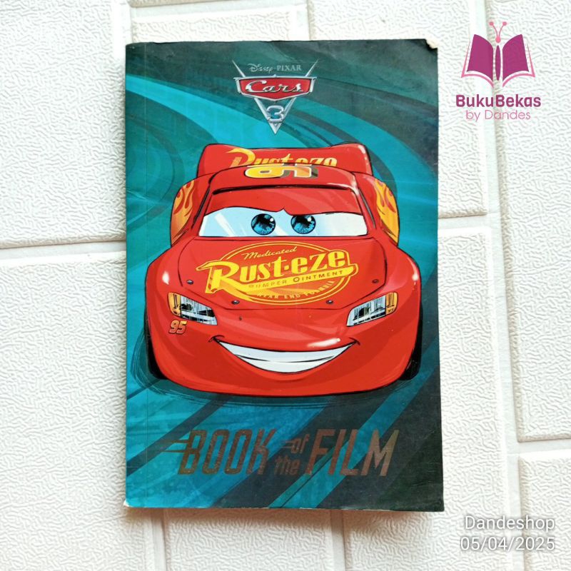 Disney Cars 3 Book of the Film ~ BAHASA INGGRIS ENGLISH - Novel Anak Bekas Preloved Pixar