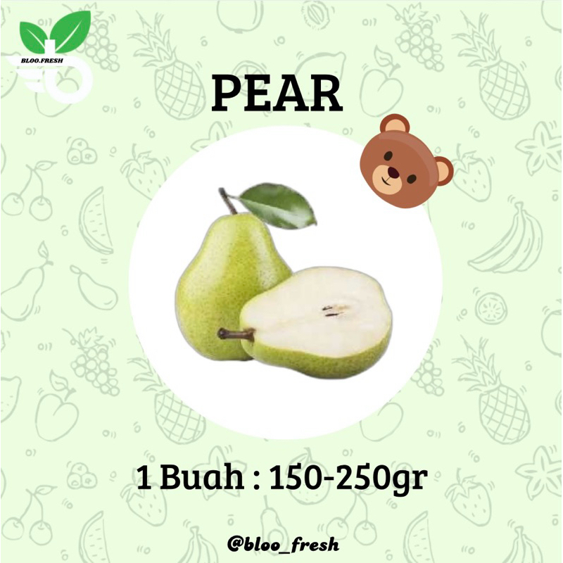 

Buah Pear Yali (Harga Per Buah) - Bloo Fresh (1 Buah/150-250gr) - Pear Putih
