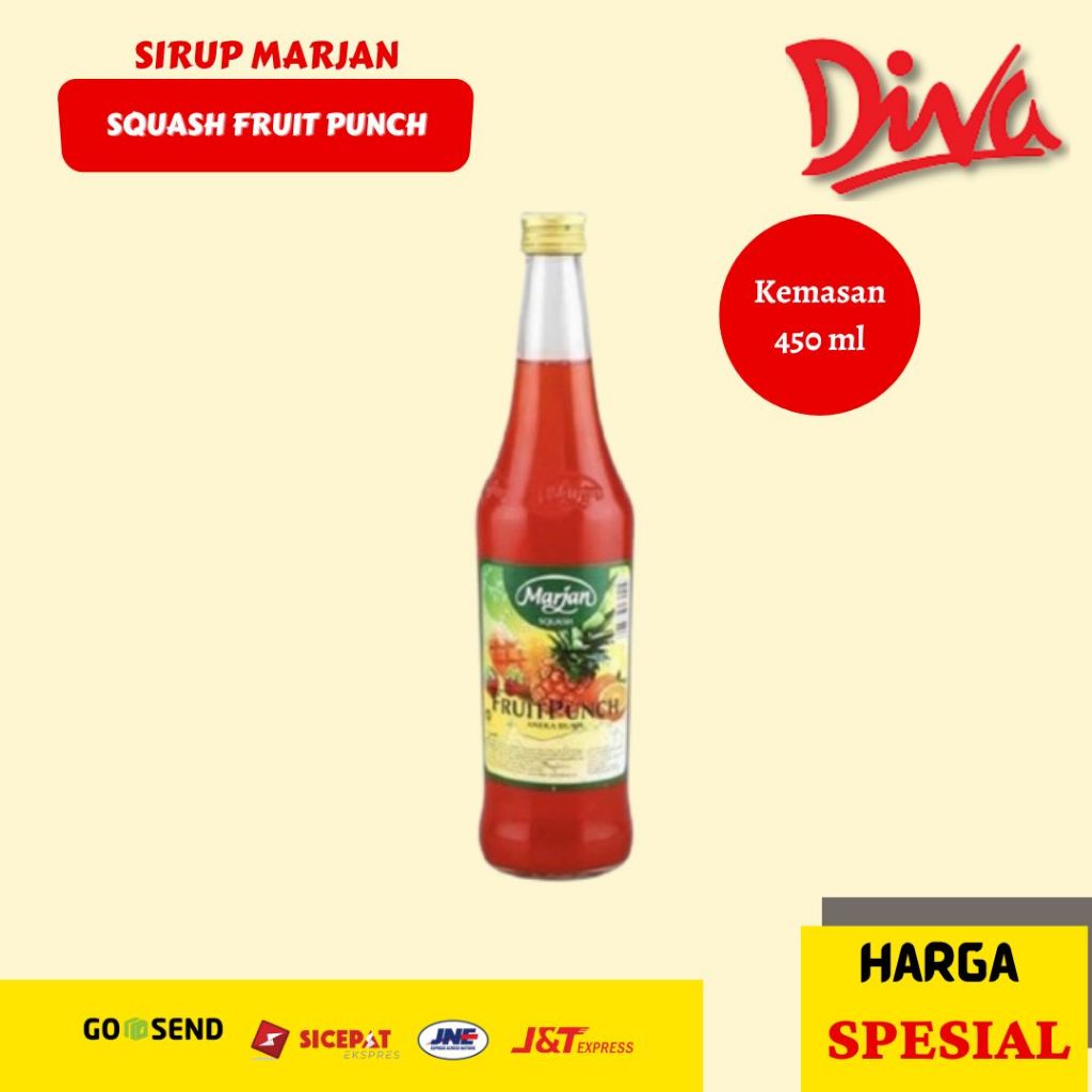 

MARJAN Squash Fruit Punch | Marjan Botol 450ml