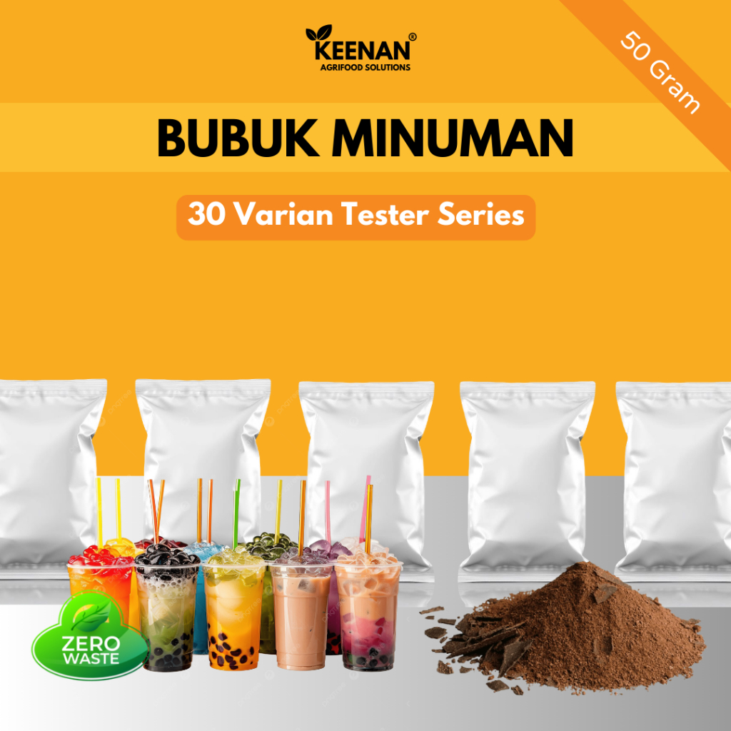 

Powder Drink Bubuk Minuman Variasi Tester Series 50 Gram
