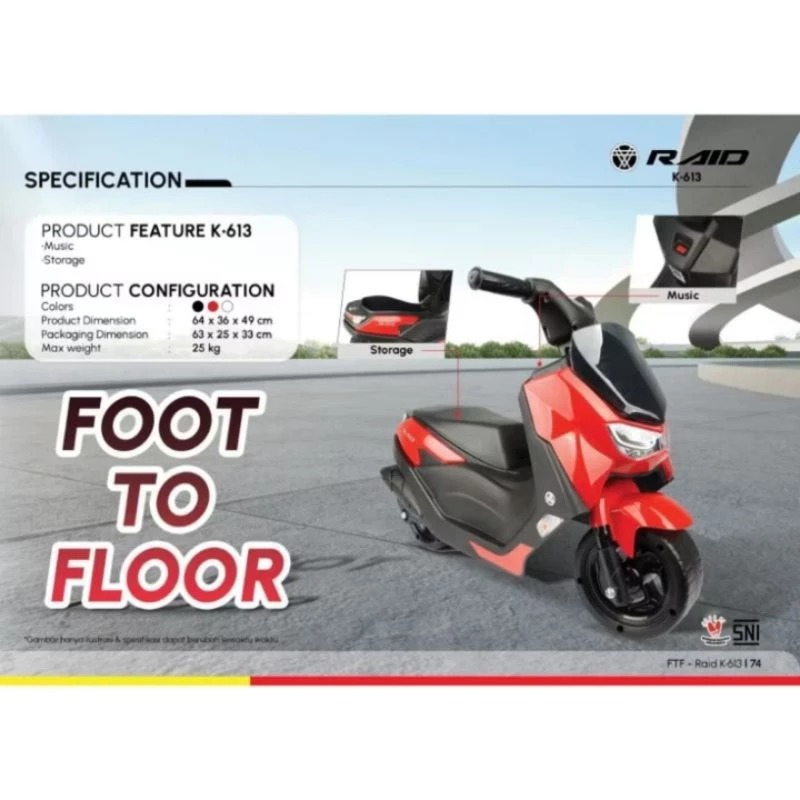 SSA MOTOR/MOTORAN ANAK NMAX-PMB K-613 RAID