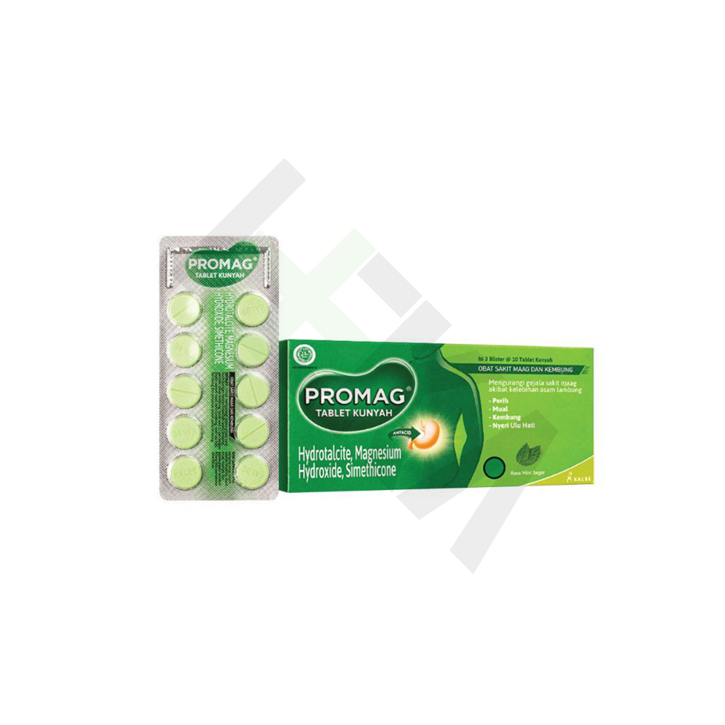 Promag Tablet Obat Maag Dus isi 3x10 Tablet [Tembalang]