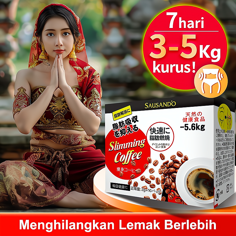 

Kopi Pelangsing Alami Turun 5KG/Bulan Bahan Organik Aman