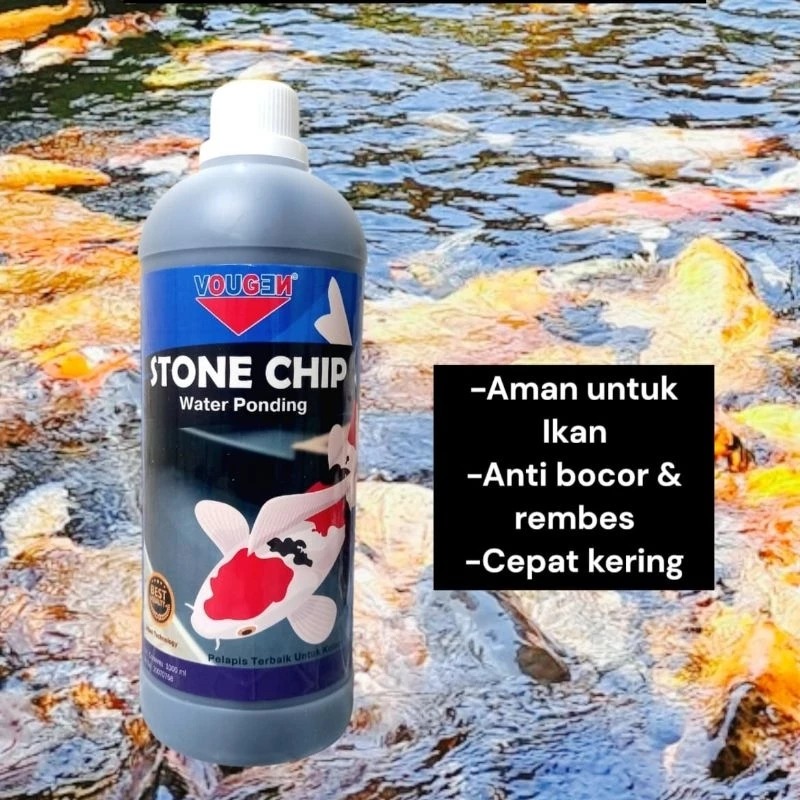Cat Kolam Ikan Koi Waterbased Aman Kualitas Premium Warna Hitam