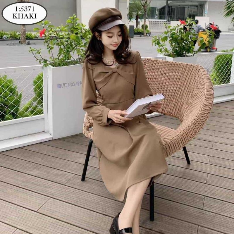 DRESS DADA PITA LENGAN PANJANG 5371