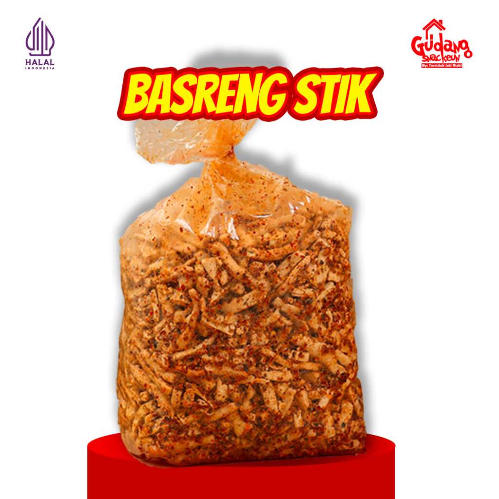 

Basreng Stik 1kg Bumbu Cikruh Pedas Daun Jeruk - Gudang Snackeun by Terciduk Inti Rizki